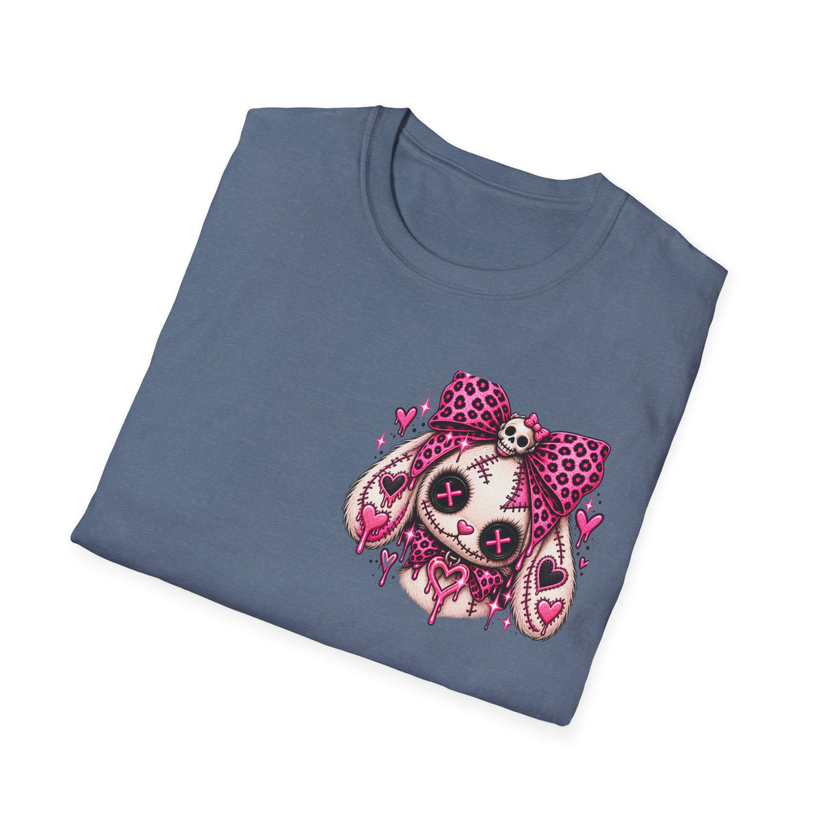 Cute But Creepy Stitched Bunny Tee