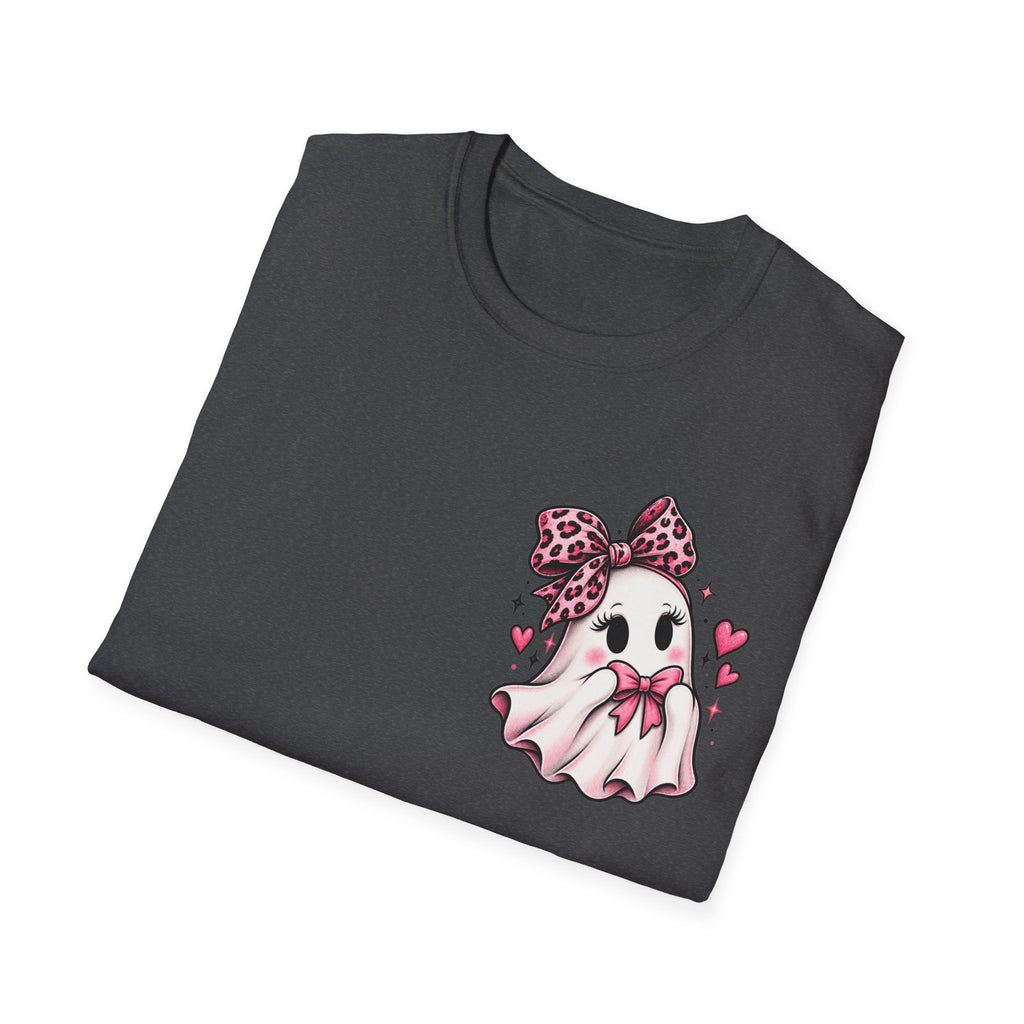 Ghosting Your Problems Pink Bow Ghost T-Shirt