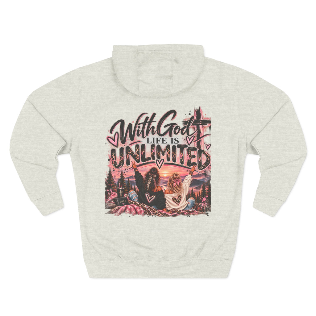 With God Life Is Unlimited Hoodie
