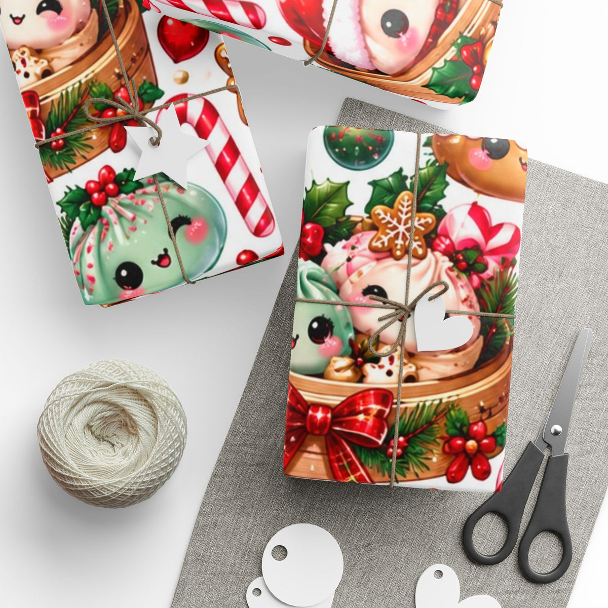 Christmas Dumpling Wrapping Paper