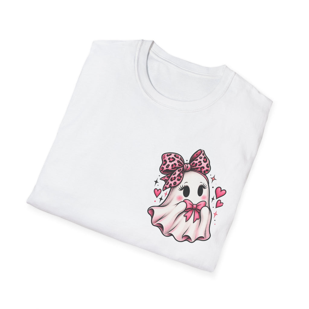 Ghosting Your Problems Pink Bow Ghost T-Shirt