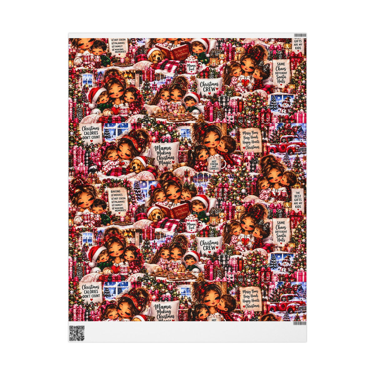 Mama’s Christmas Magic Wrapping Paper – Cozy Family ChristmasWrapp