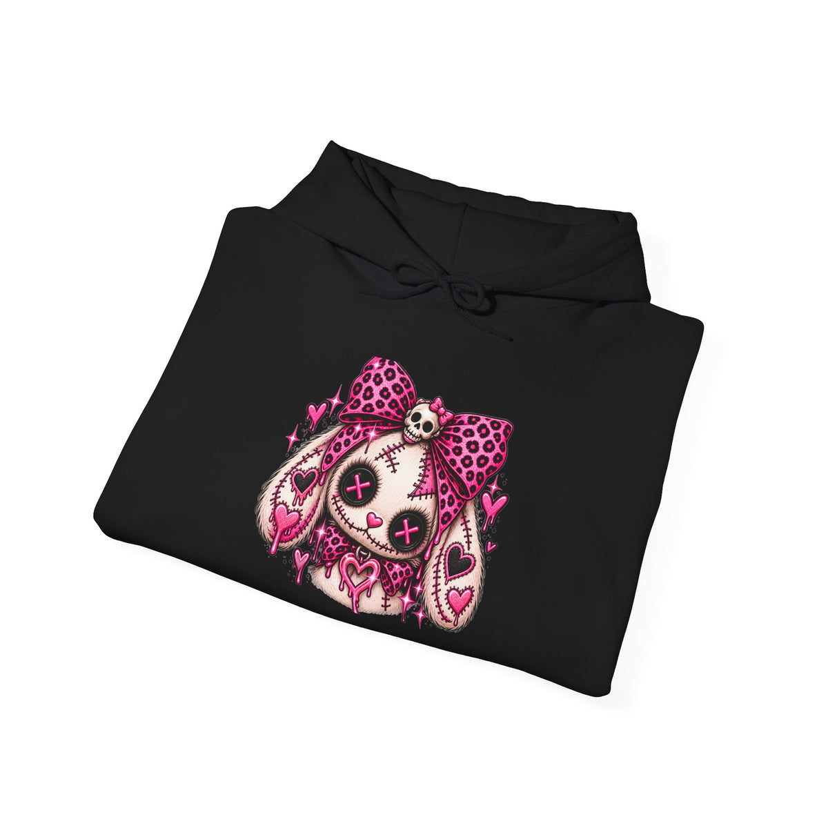 Creepy Cute Bunny Graphic Hoodie