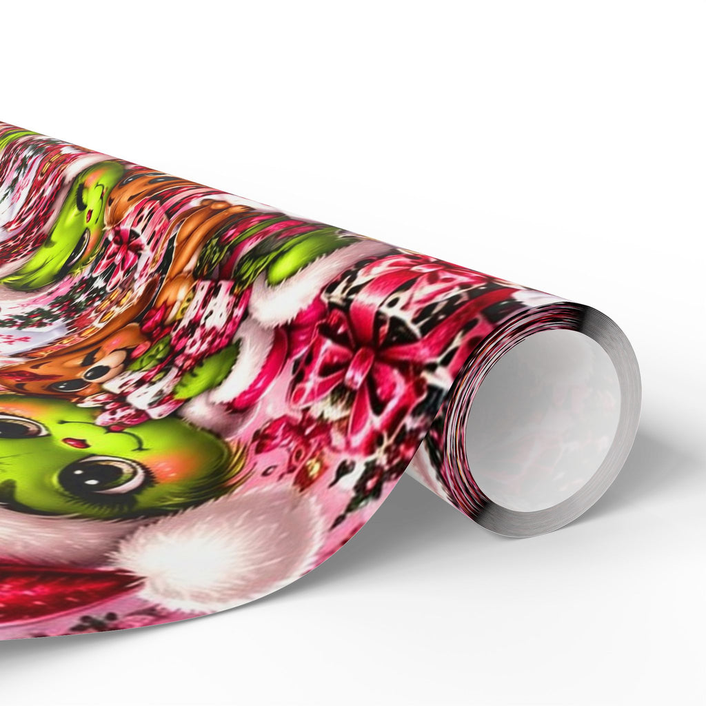 Merry Mischief Pink & Leopard Christmas Wrapping Paper