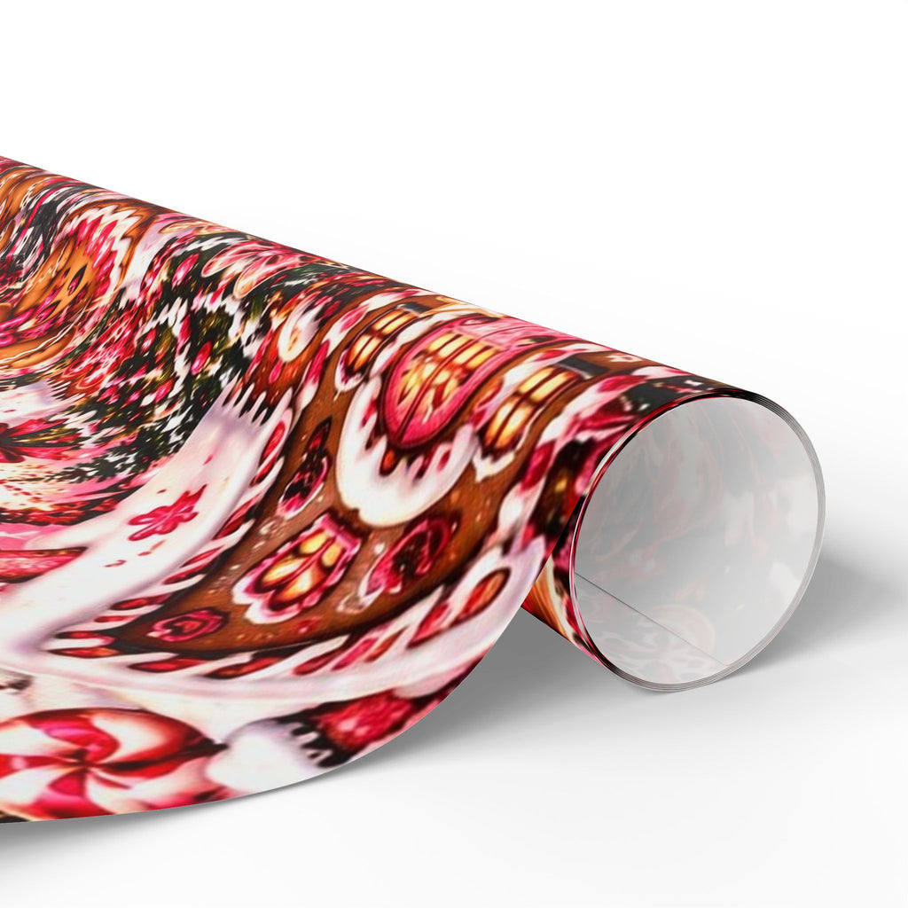 Sweet & Sassy Gingerbread Christmas Wrapping Paper – Pink Leopard Holiday