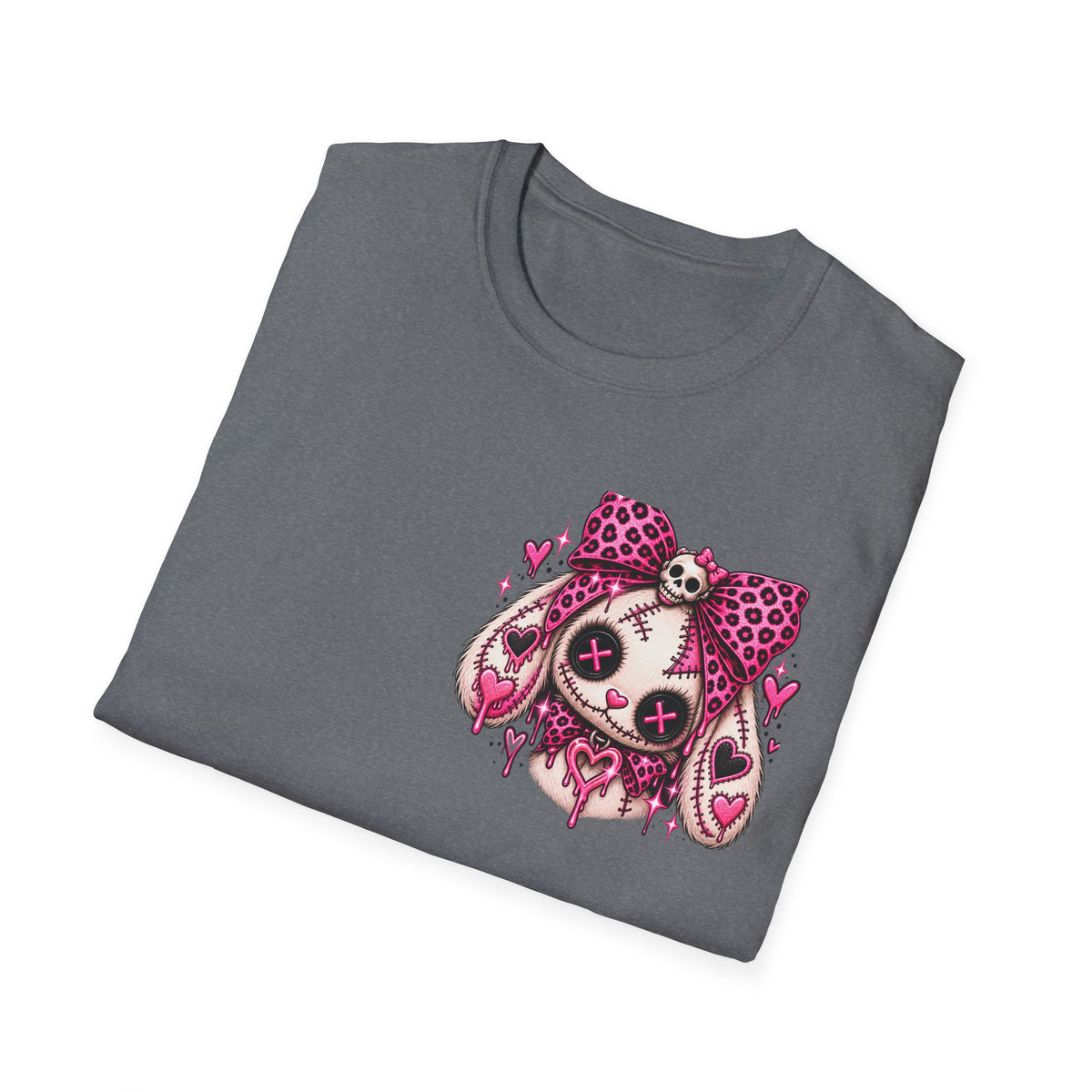 Cute But Creepy Stitched Bunny Tee