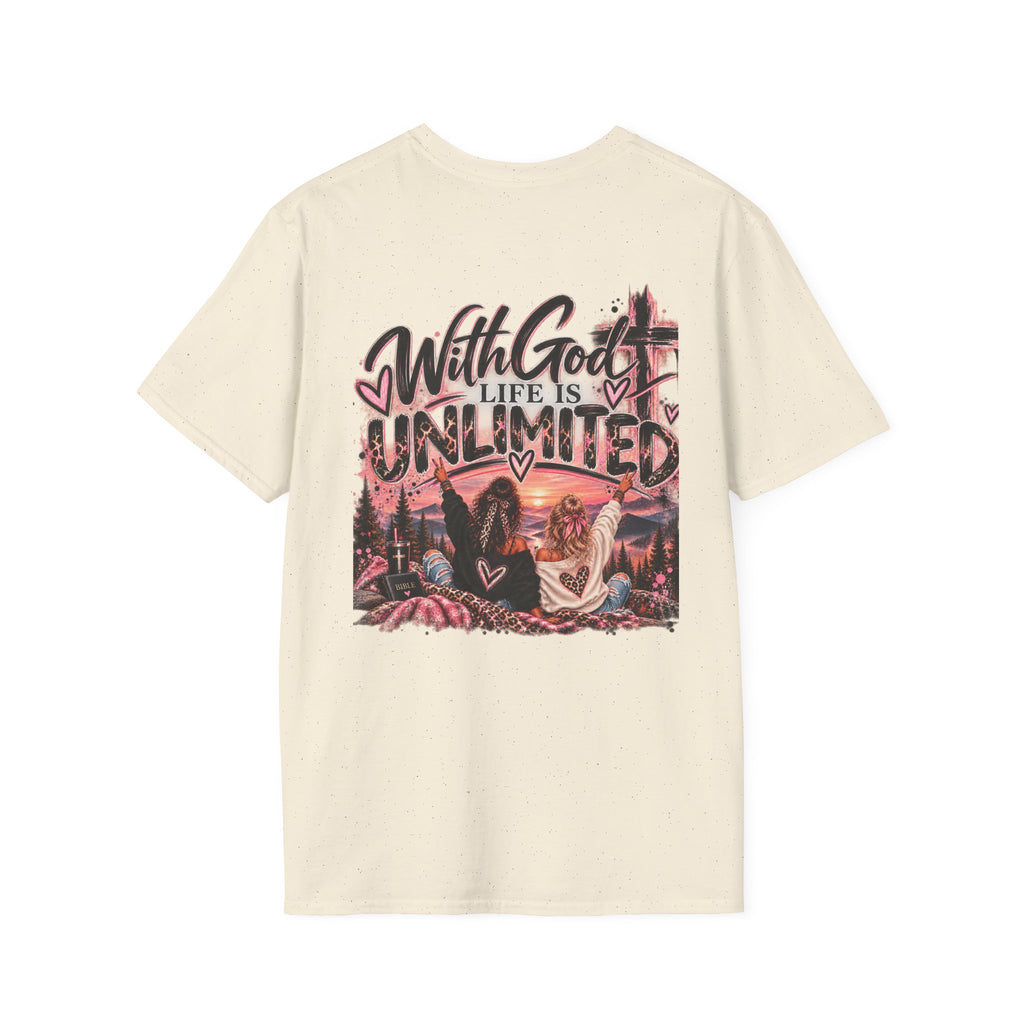 With God Life Is Unlimited Christian T-Shirt