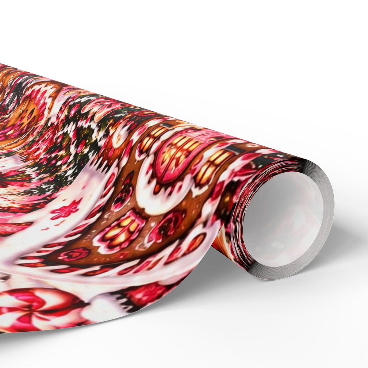Sweet & Sassy Gingerbread Christmas Wrapping Paper – Pink Leopard Holiday