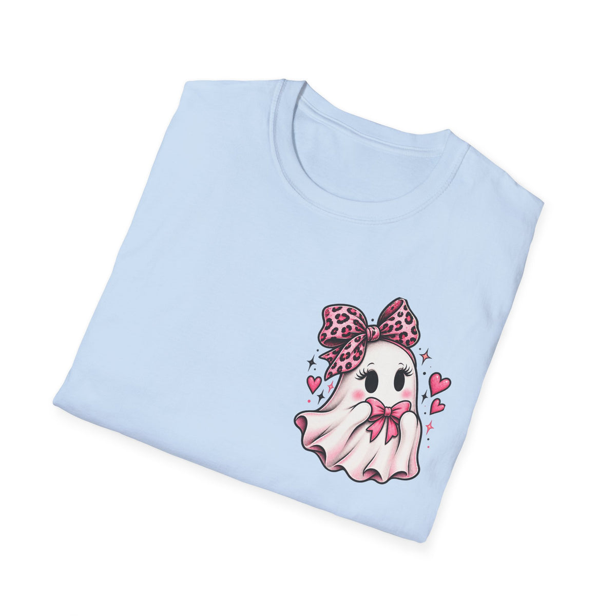 Ghosting Your Problems Pink Bow Ghost T-Shirt
