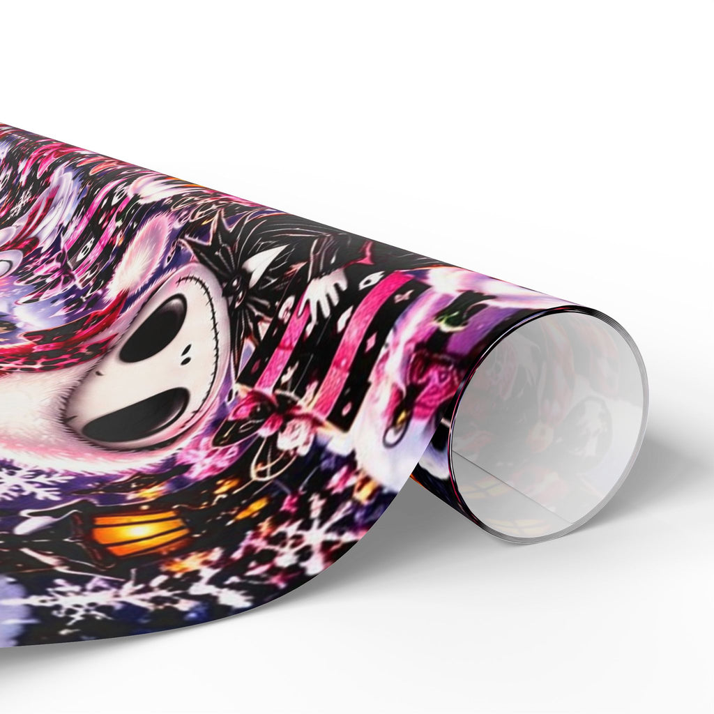 Pink Gothic Christmas Wrapping Paper – Merry & Spooky Holiday Magic
