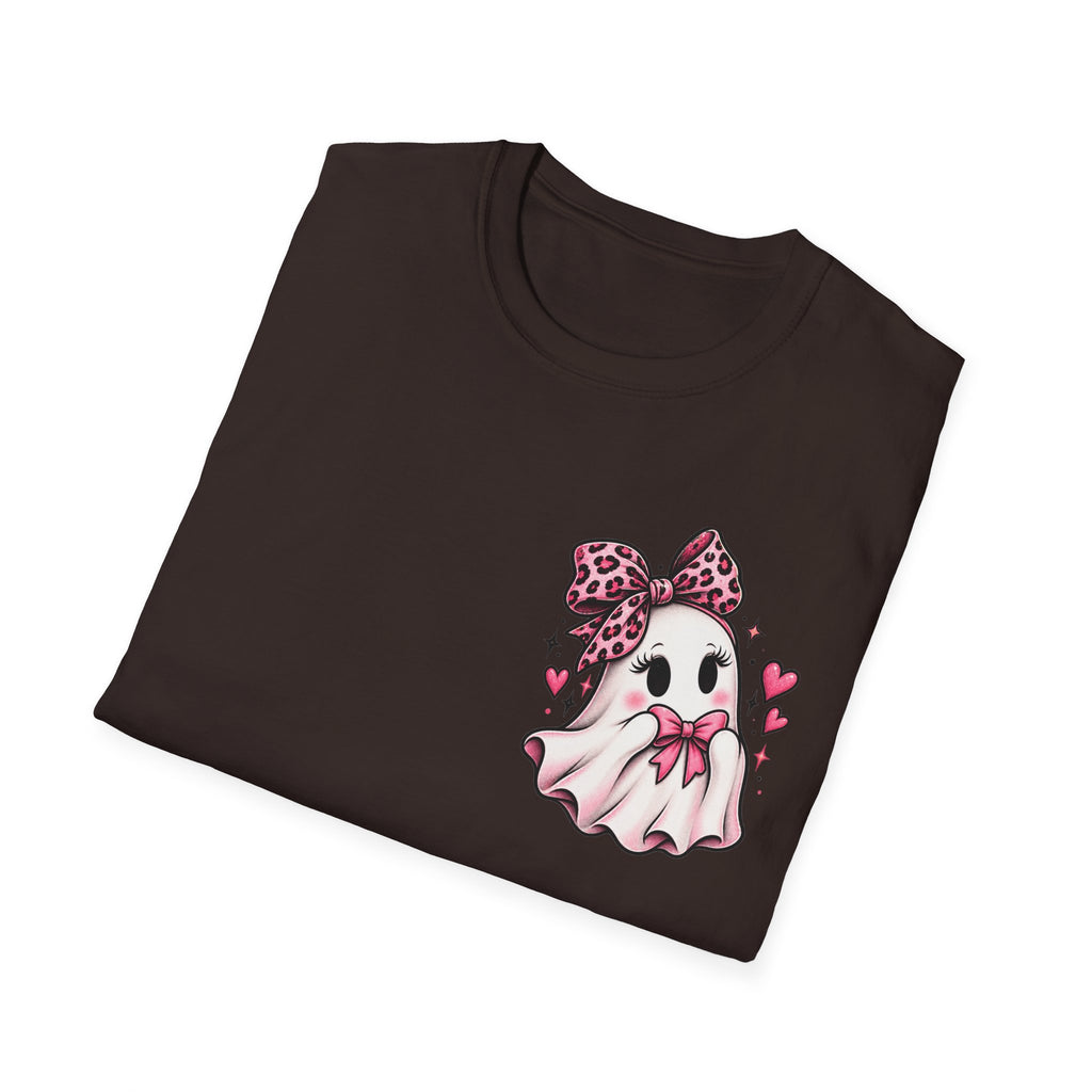 Ghosting Your Problems Pink Bow Ghost T-Shirt