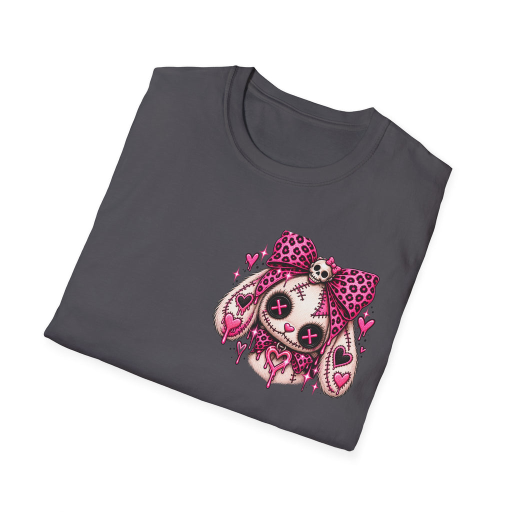 Cute But Creepy Stitched Bunny Tee