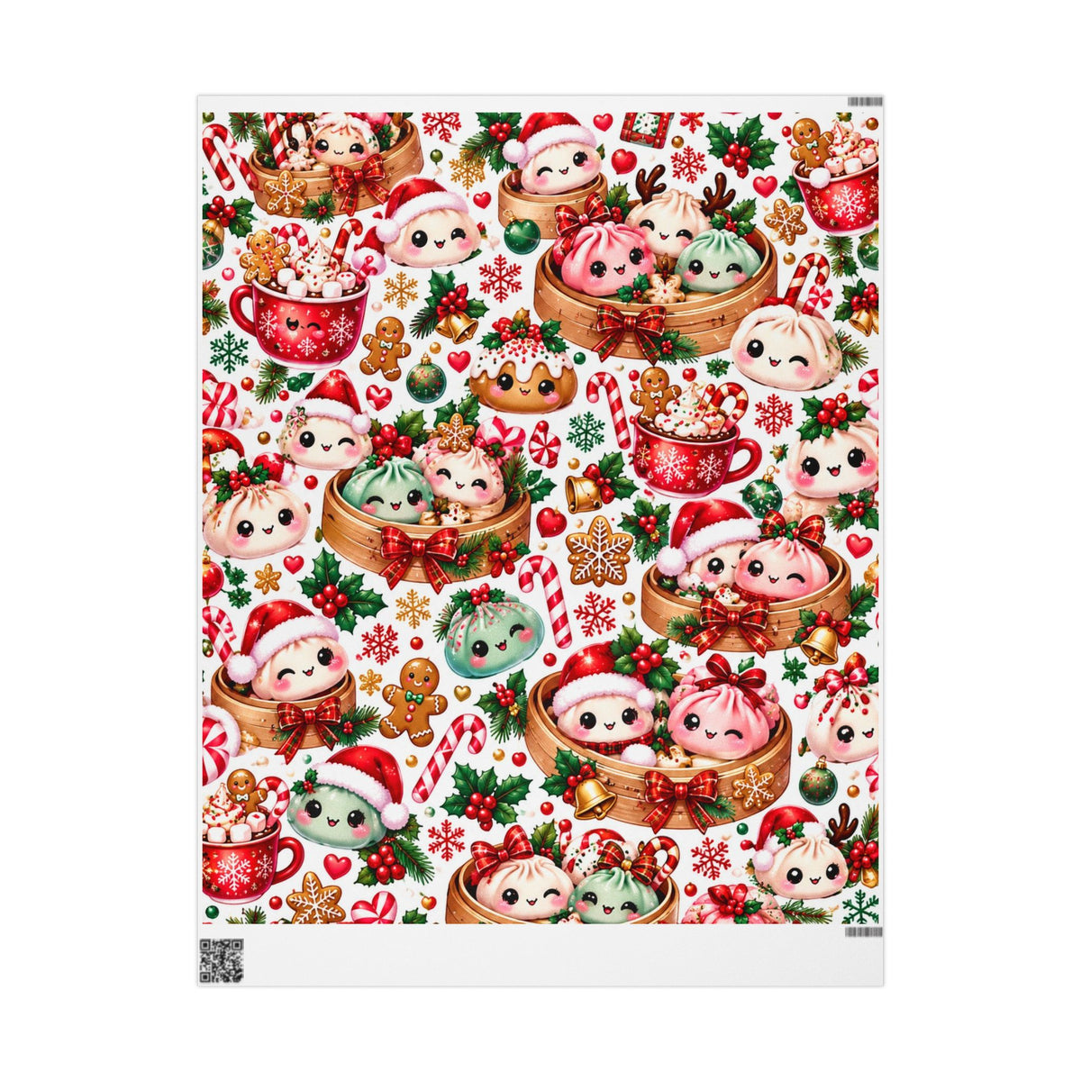 Christmas Dumpling Wrapping Paper