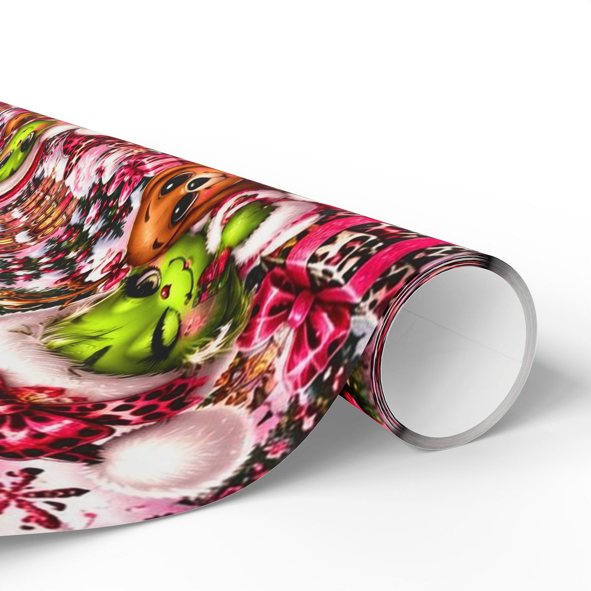 Merry Mischief Pink & Leopard Christmas Wrapping Paper