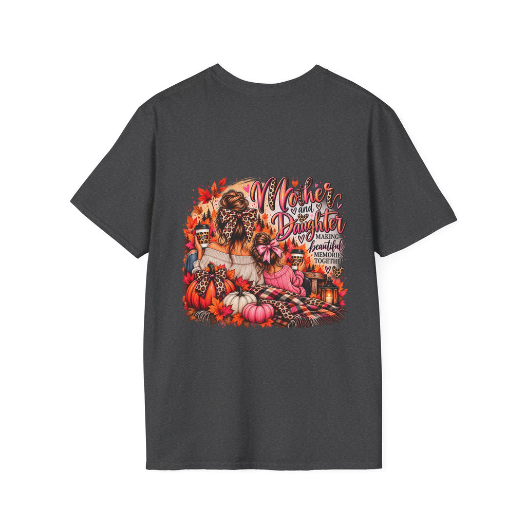 Mother and Daughter T-Shirt — Floral Leopard Fall Matching Tee