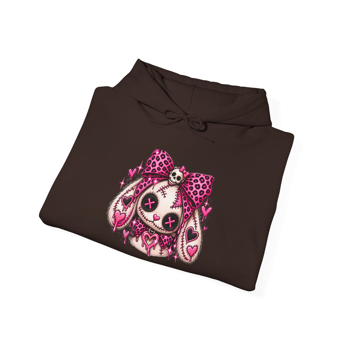 Creepy Cute Bunny Graphic Hoodie