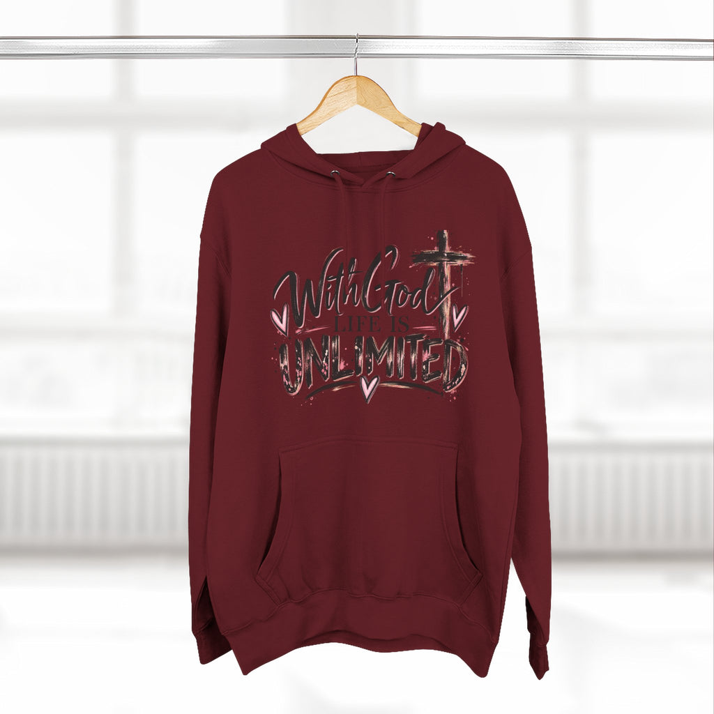 With God Life Is Unlimited Hoodie