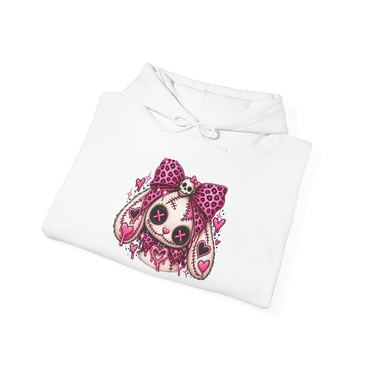 Creepy Cute Bunny Graphic Hoodie