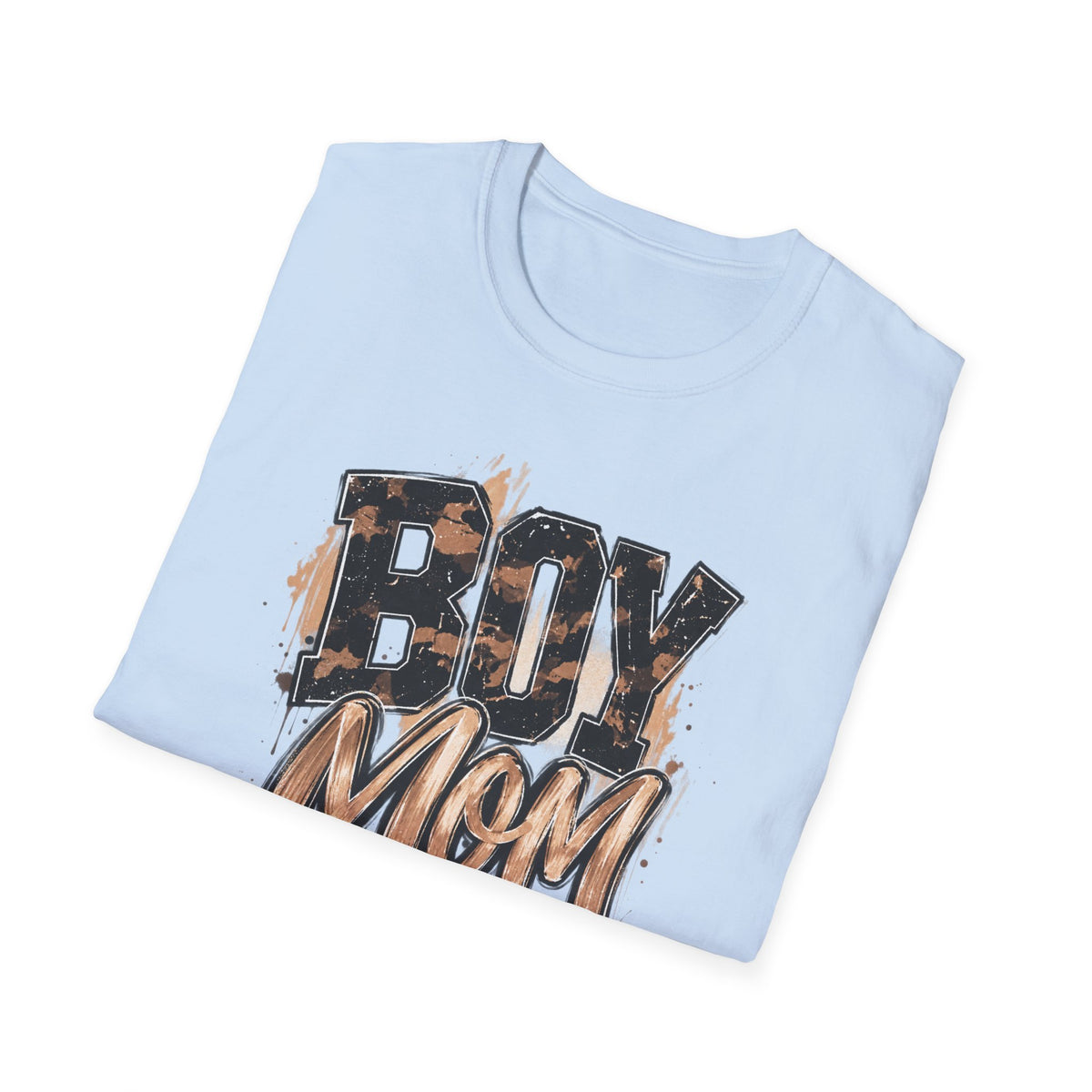 Boy Mom T-Shirt – Autumn Leaves Pumpkin Fall Graphic Tee