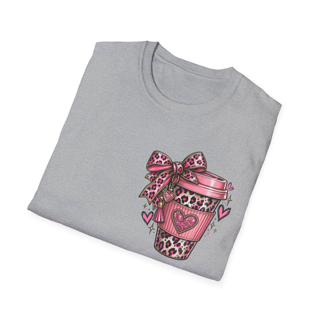 Coffee First, People Eventually Pink Coffee Lover T-Shirt