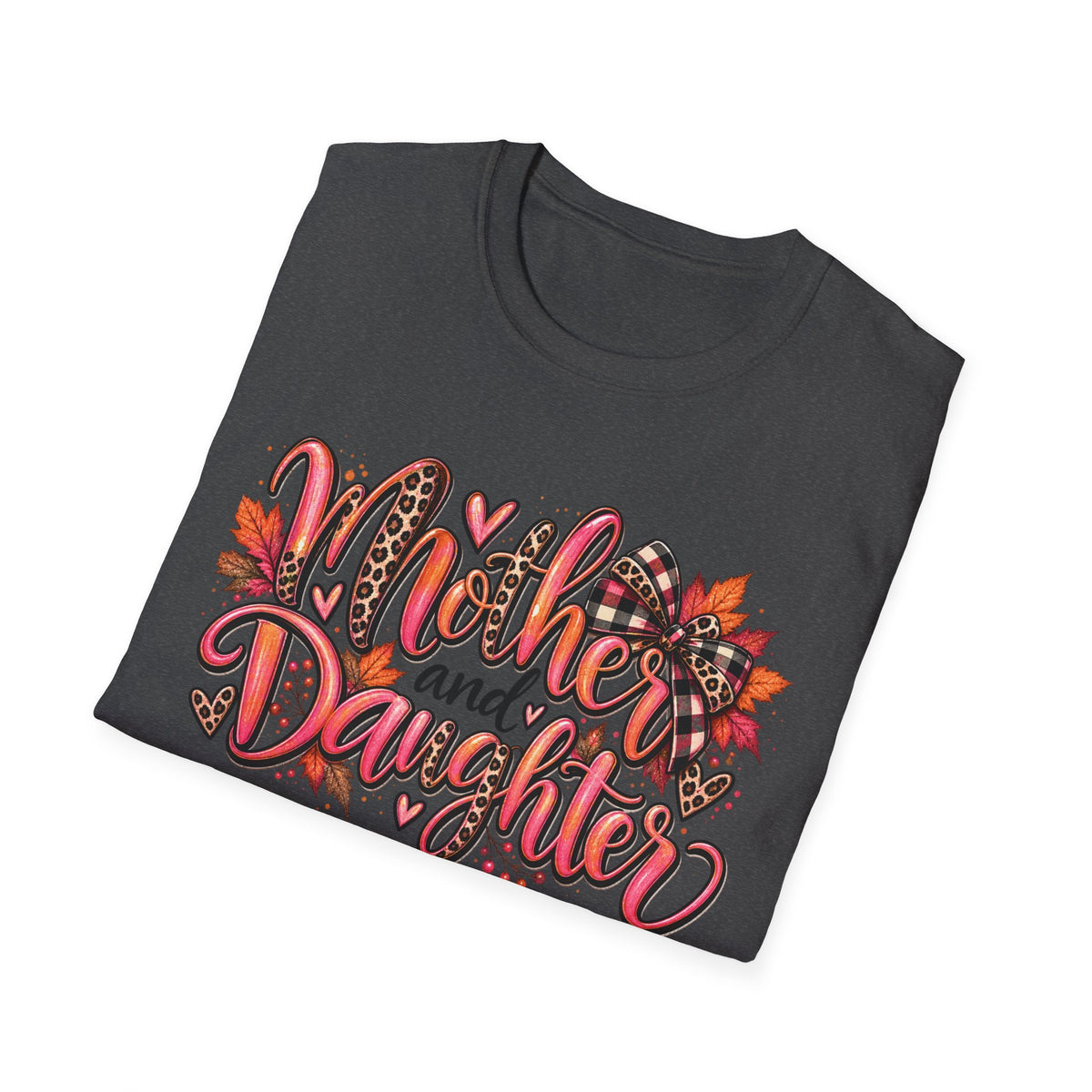 Mother and Daughter T-Shirt — Floral Leopard Fall Matching Tee