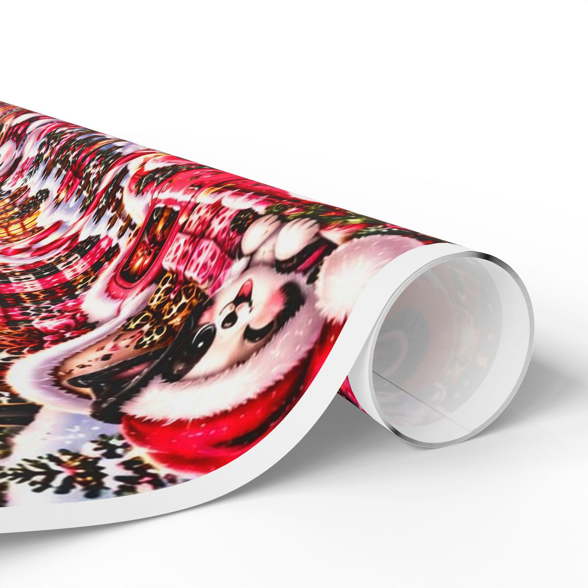 Pink Christmas Magic Wrapping Paper – Snowmen, Reindeer & Holiday Cheer