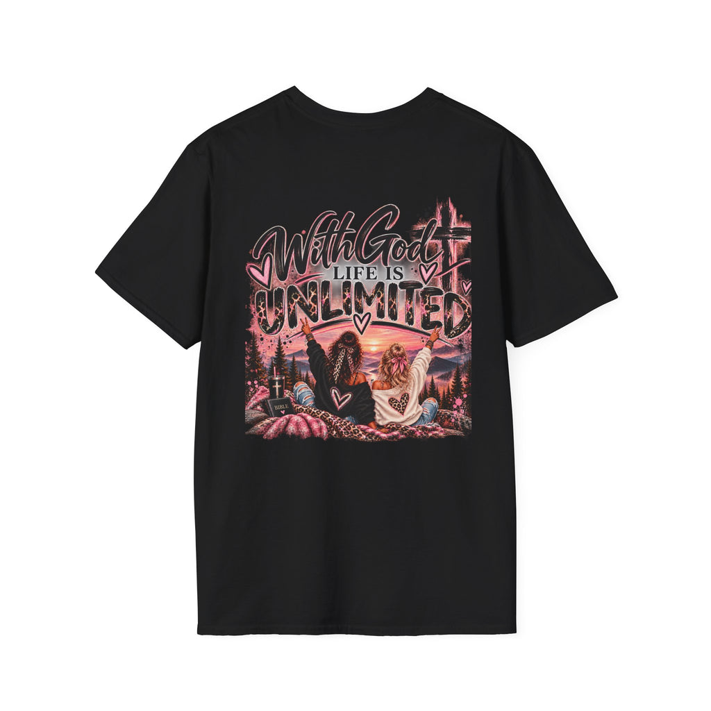 With God Life Is Unlimited Christian T-Shirt