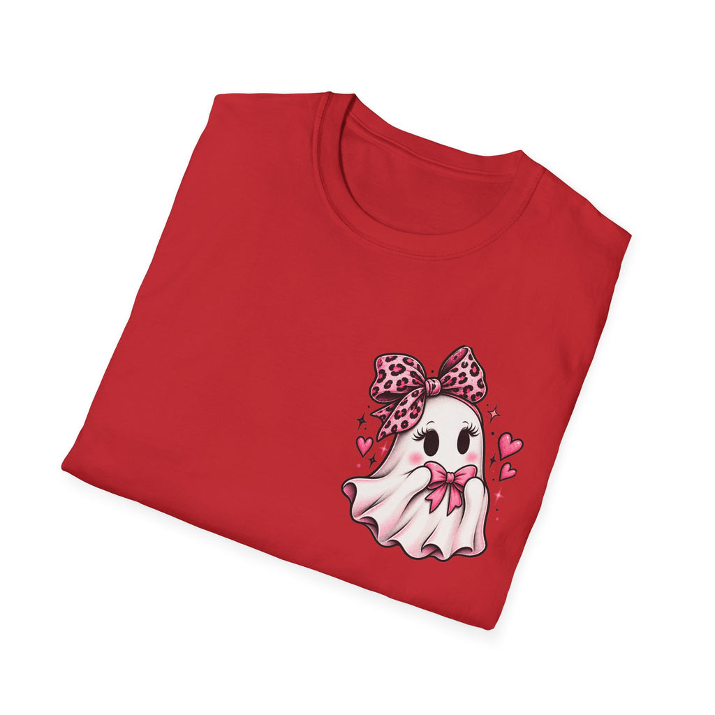 Ghosting Your Problems Pink Bow Ghost T-Shirt