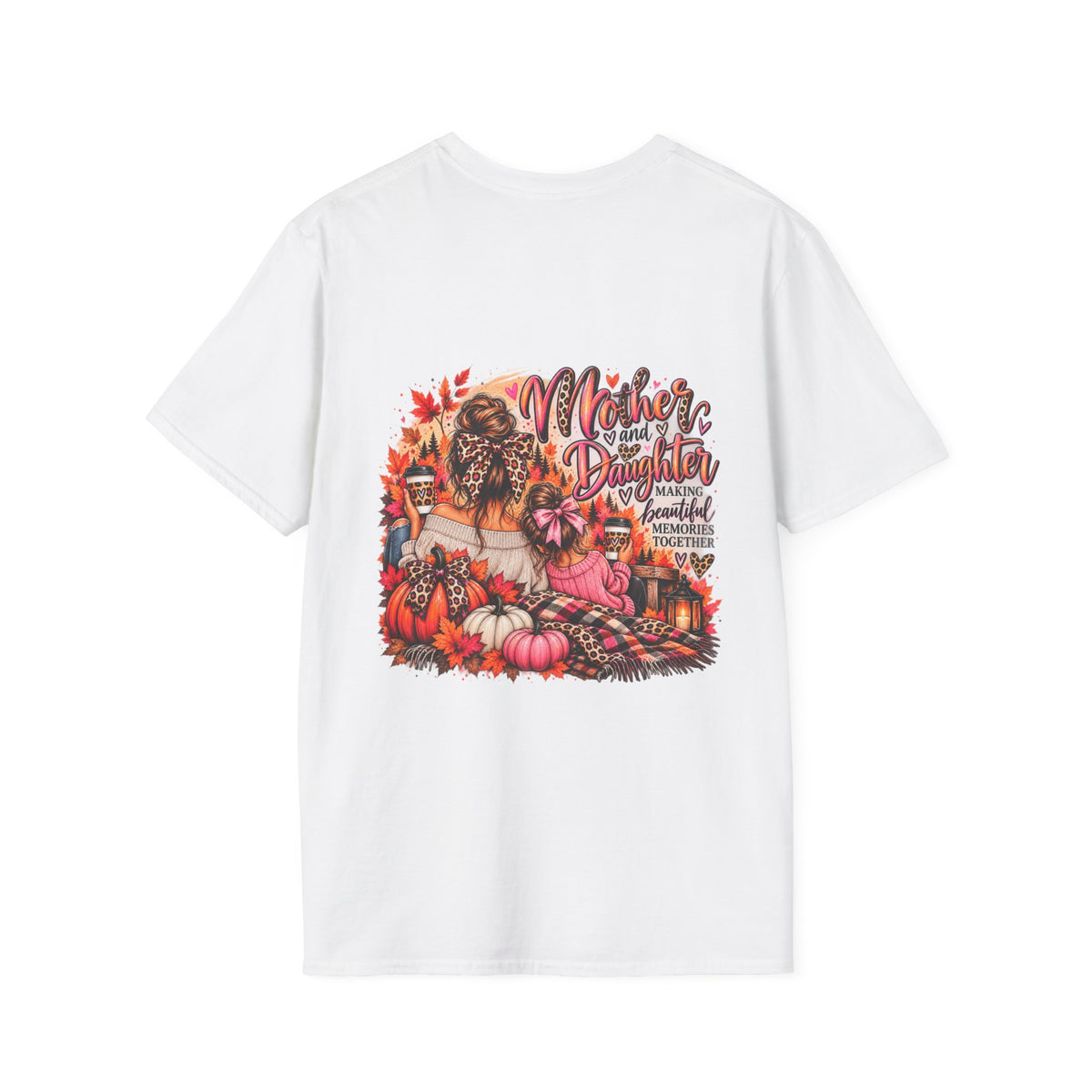 Mother and Daughter T-Shirt — Floral Leopard Fall Matching Tee
