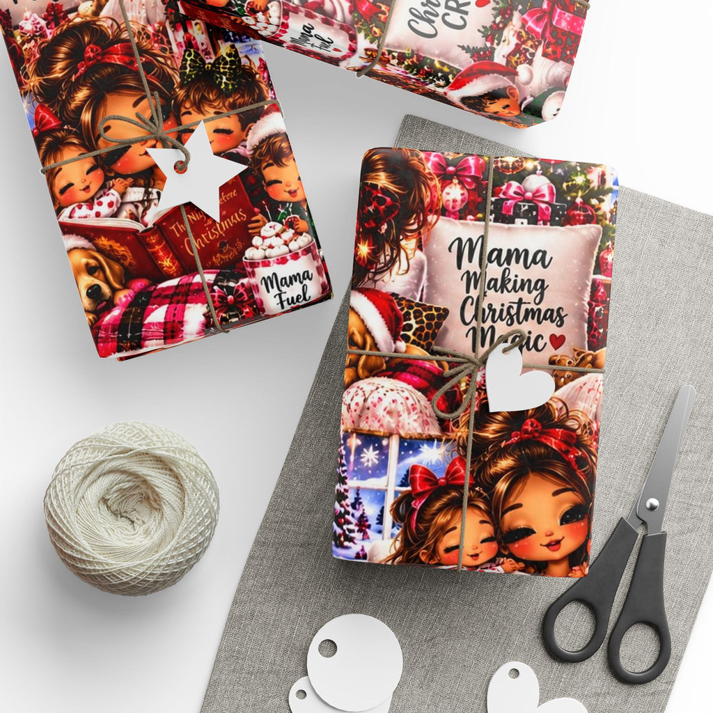 Mama’s Christmas Magic Wrapping Paper – Cozy Family ChristmasWrapp