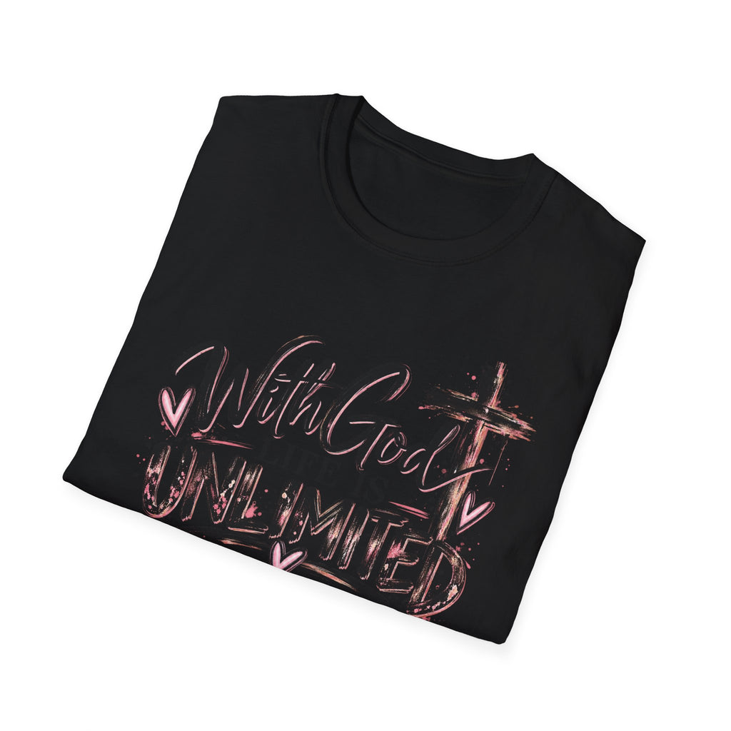With God Life Is Unlimited Christian T-Shirt