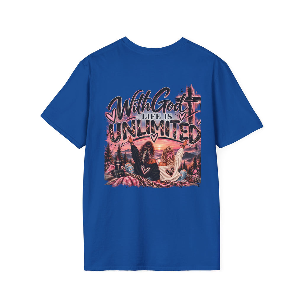 With God Life Is Unlimited Christian T-Shirt
