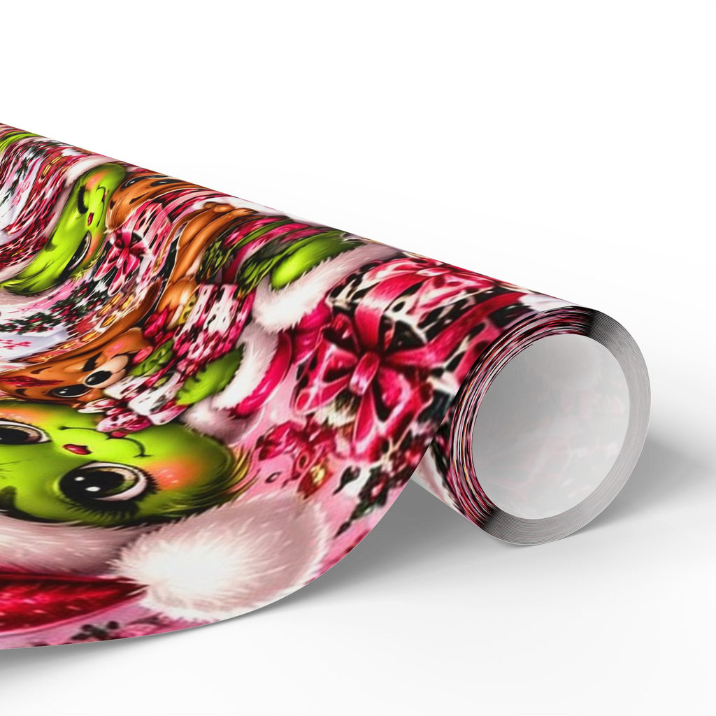 Merry Mischief Pink & Leopard Christmas Wrapping Paper