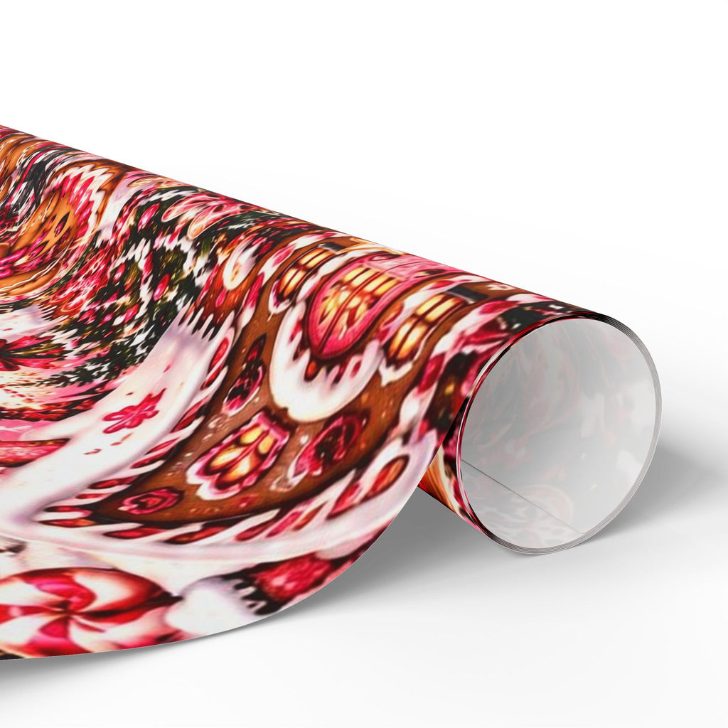 Sweet & Sassy Gingerbread Christmas Wrapping Paper – Pink Leopard Holiday