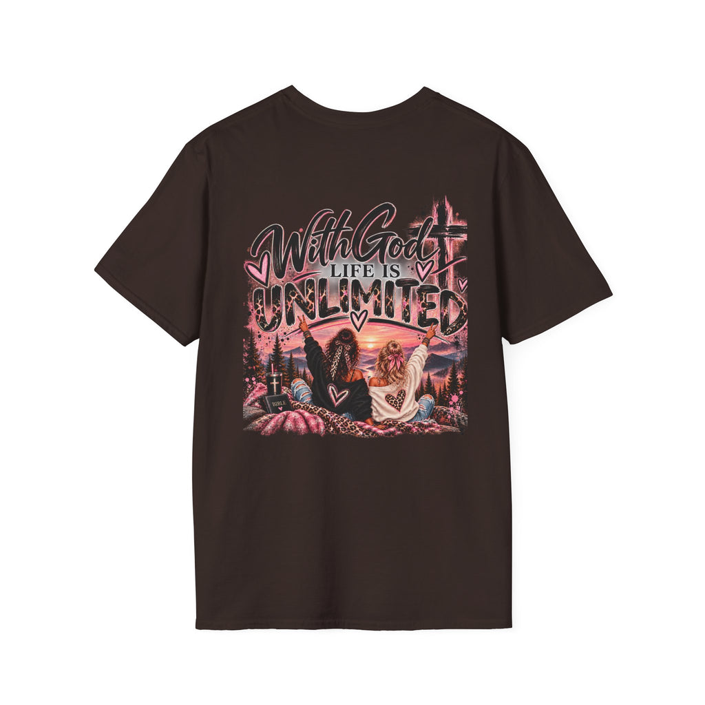 With God Life Is Unlimited Christian T-Shirt