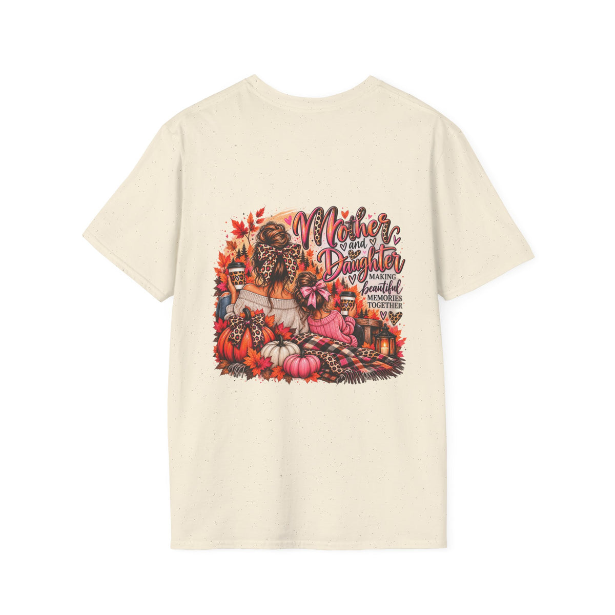 Mother and Daughter T-Shirt — Floral Leopard Fall Matching Tee