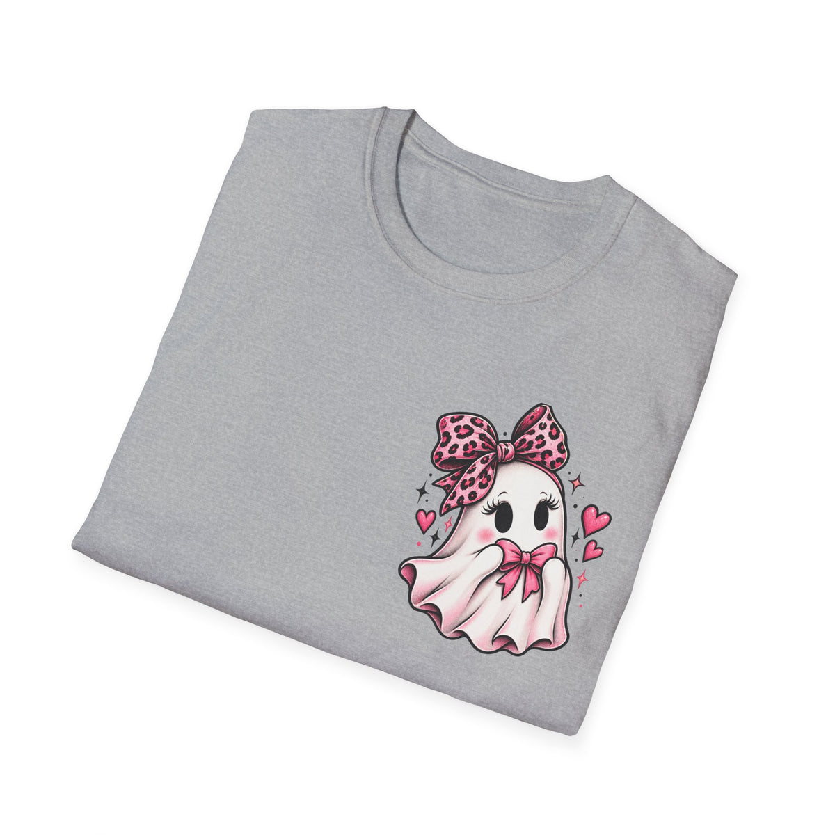 Ghosting Your Problems Pink Bow Ghost T-Shirt