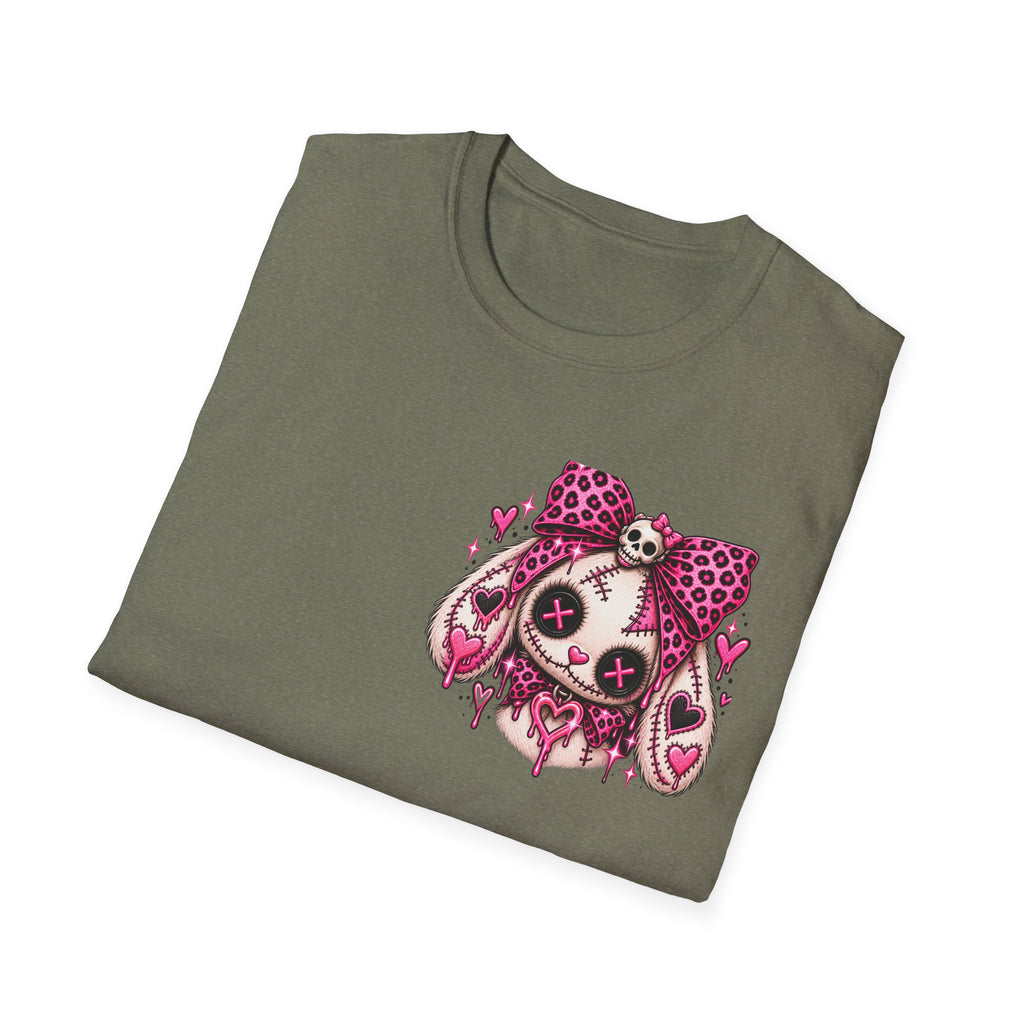Cute But Creepy Stitched Bunny Tee