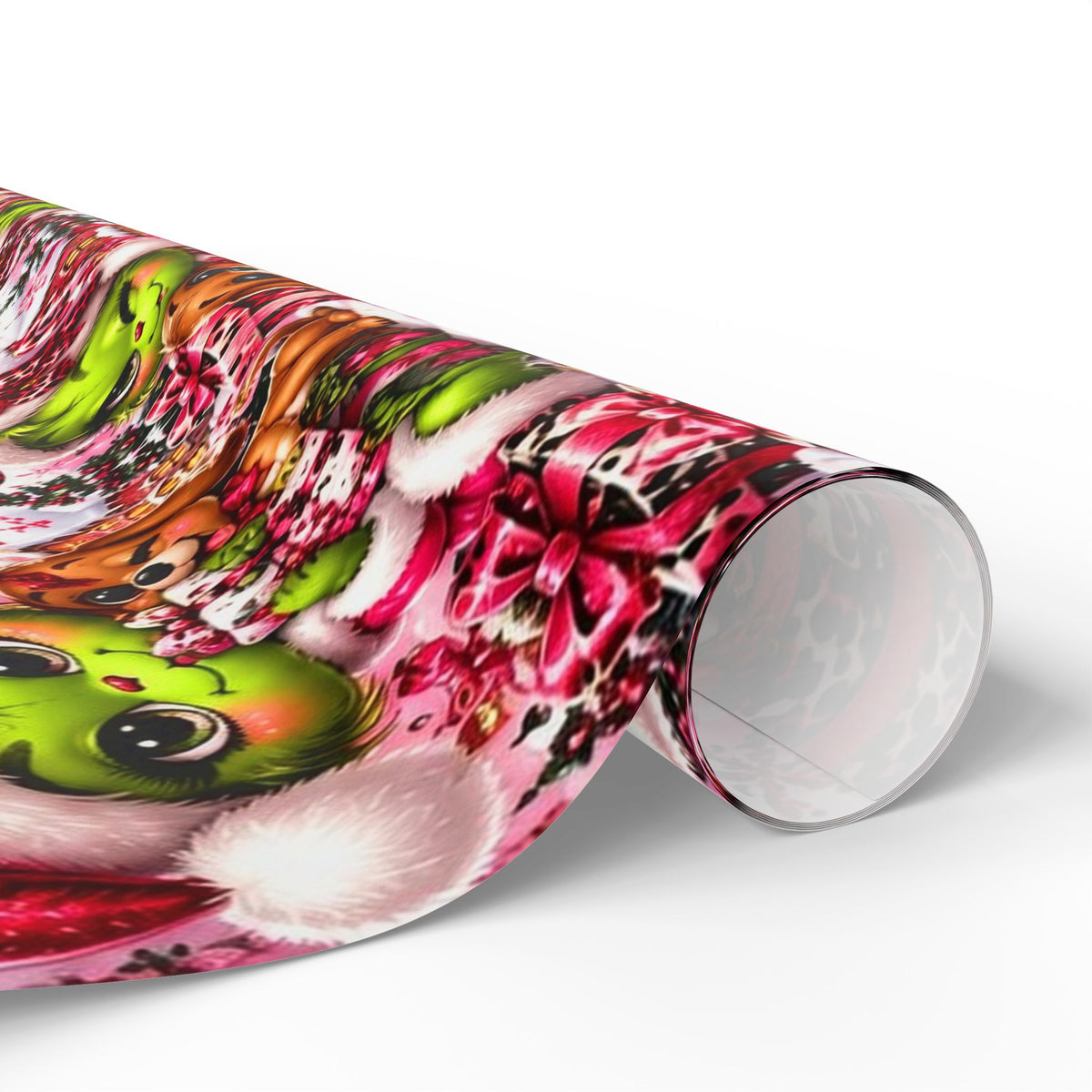 Merry Mischief Pink & Leopard Christmas Wrapping Paper
