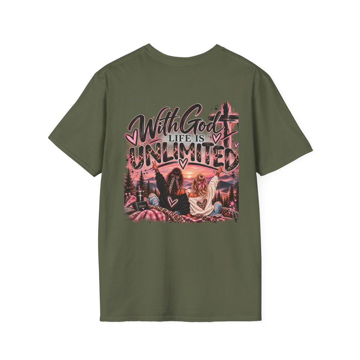 With God Life Is Unlimited Christian T-Shirt