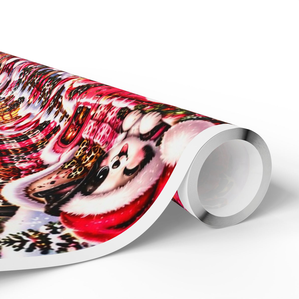 Pink Christmas Magic Wrapping Paper – Snowmen, Reindeer & Holiday Cheer