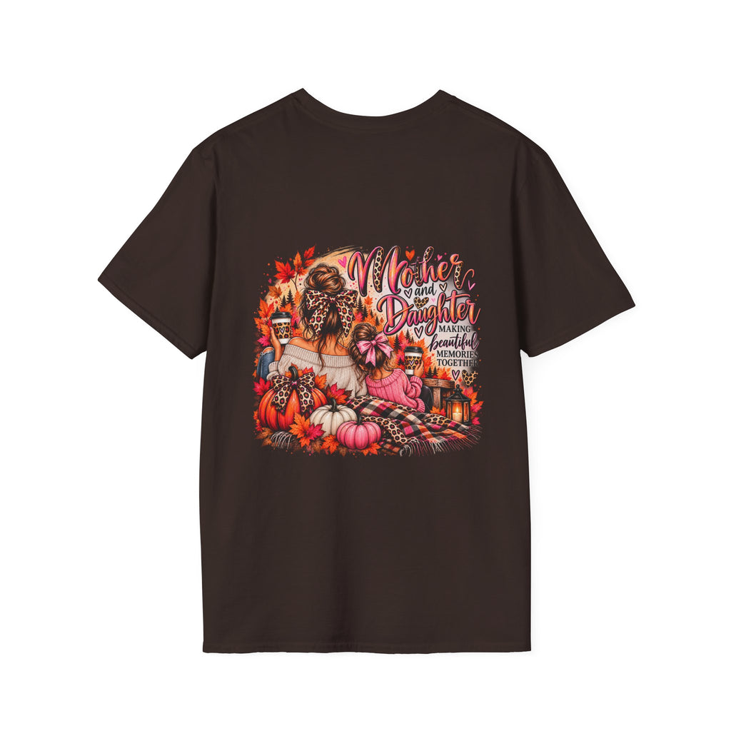Mother and Daughter T-Shirt — Floral Leopard Fall Matching Tee