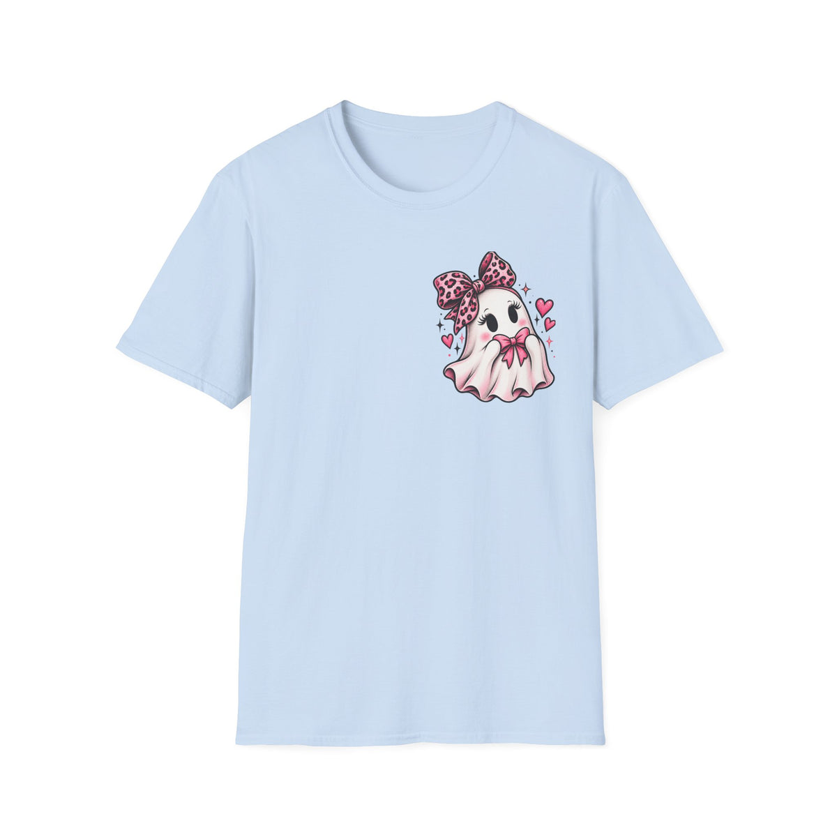 Ghosting Your Problems Pink Bow Ghost T-Shirt