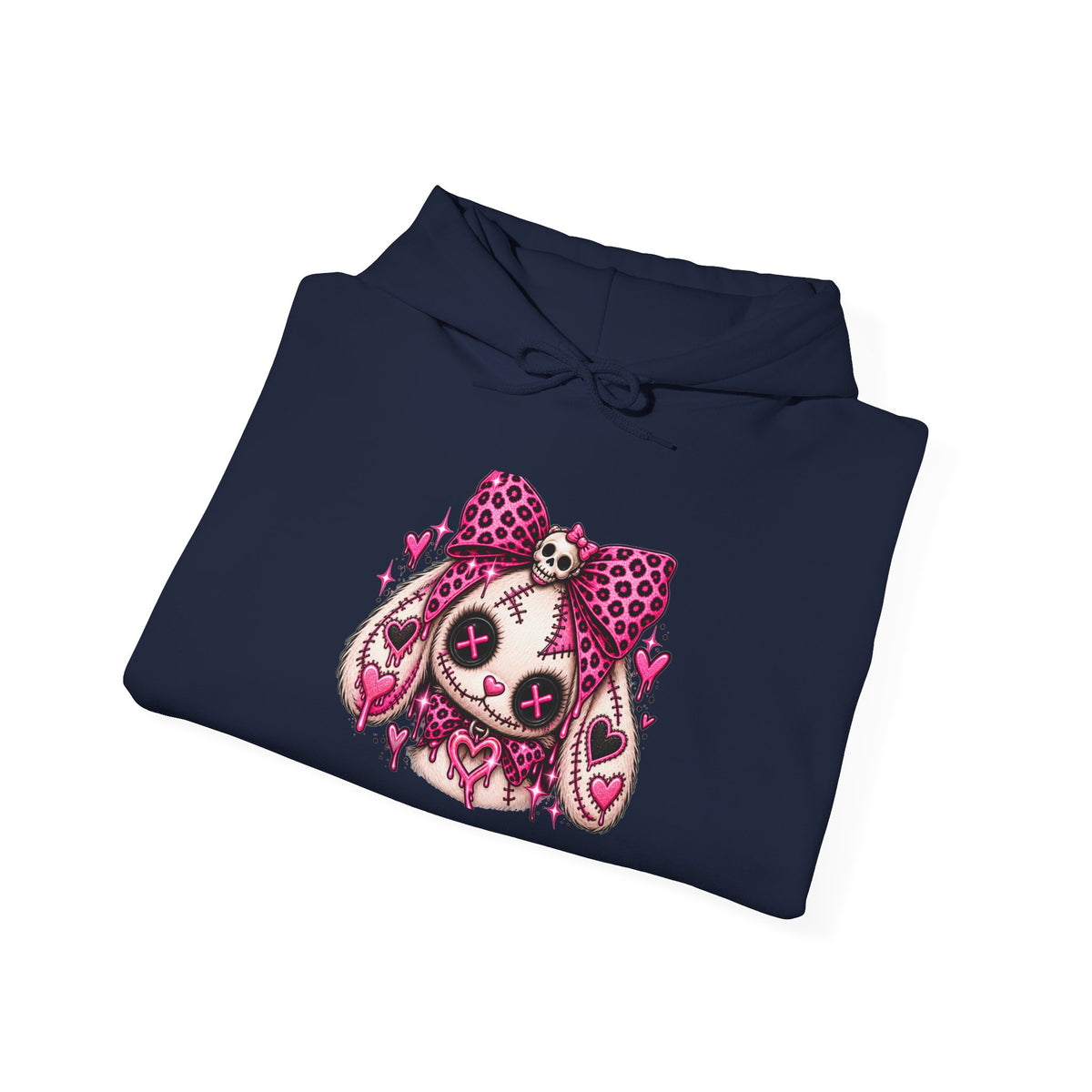 Creepy Cute Bunny Graphic Hoodie