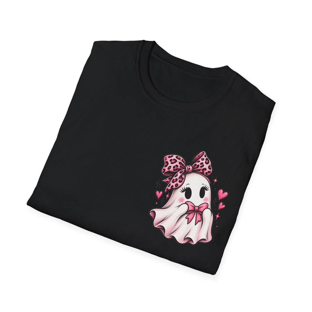 Ghosting Your Problems Pink Bow Ghost T-Shirt