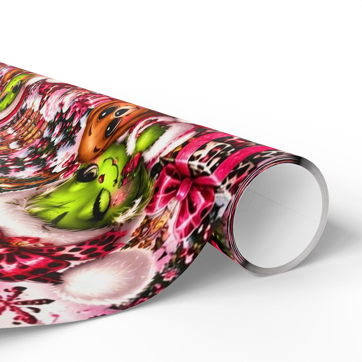 Merry Mischief Pink & Leopard Christmas Wrapping Paper