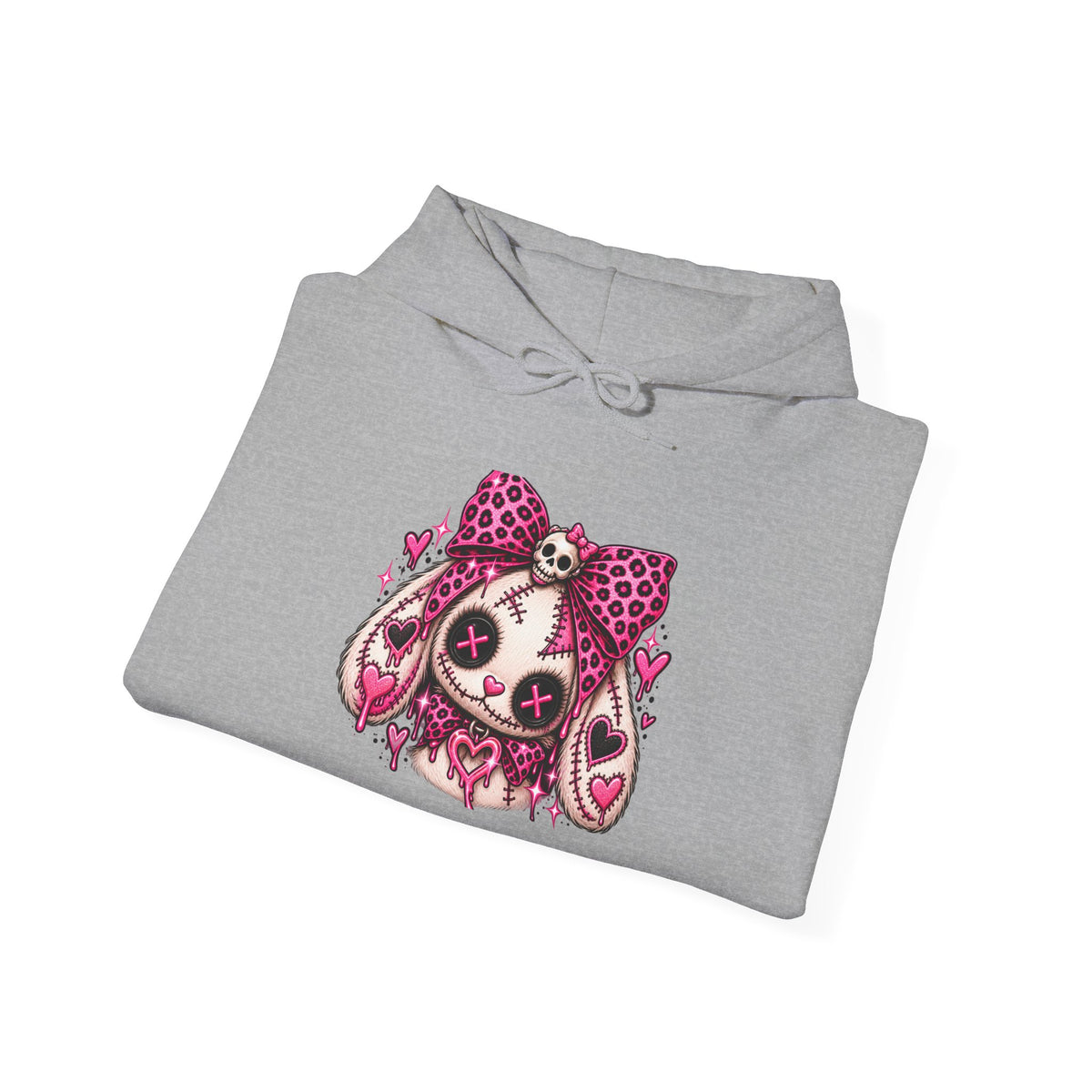 Creepy Cute Bunny Graphic Hoodie
