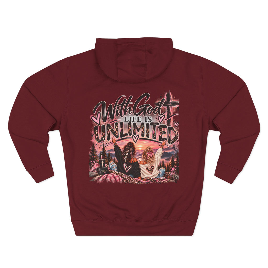 With God Life Is Unlimited Hoodie