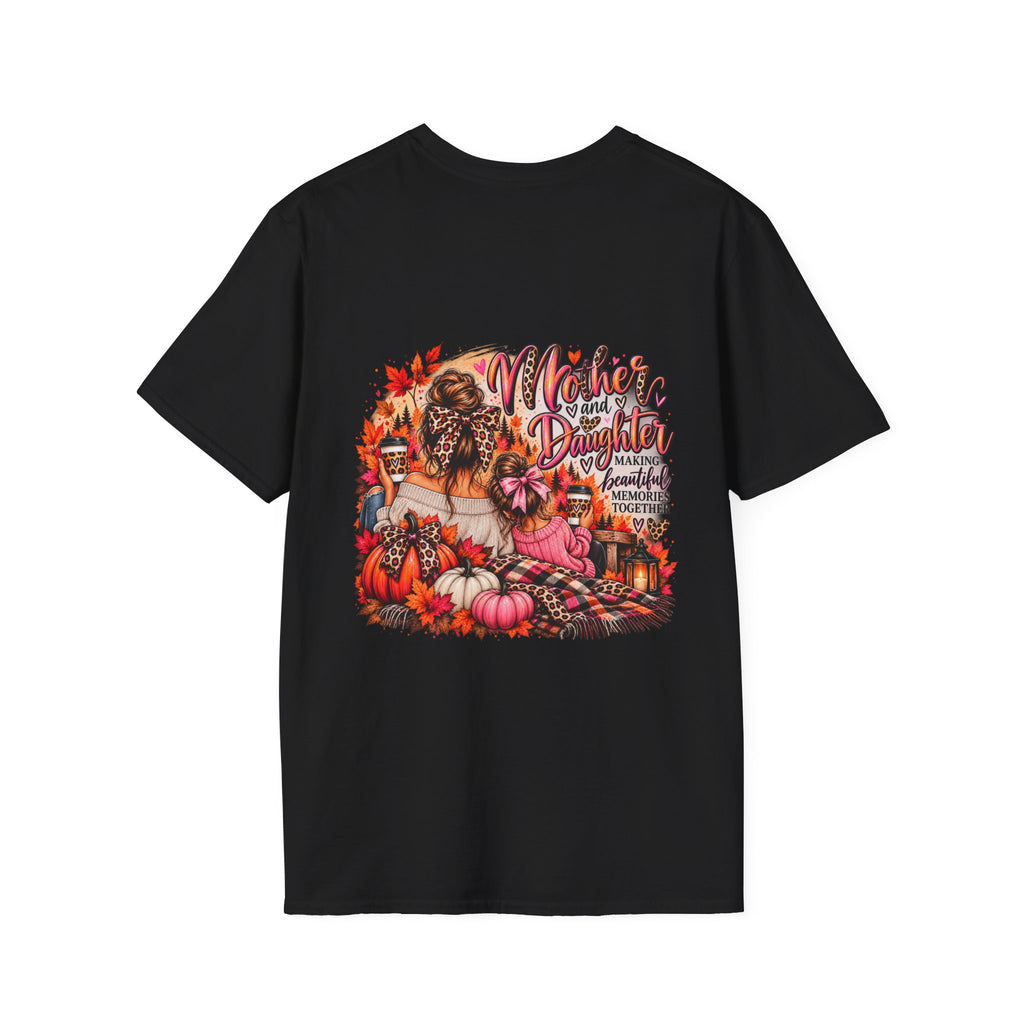 Mother and Daughter T-Shirt — Floral Leopard Fall Matching Tee