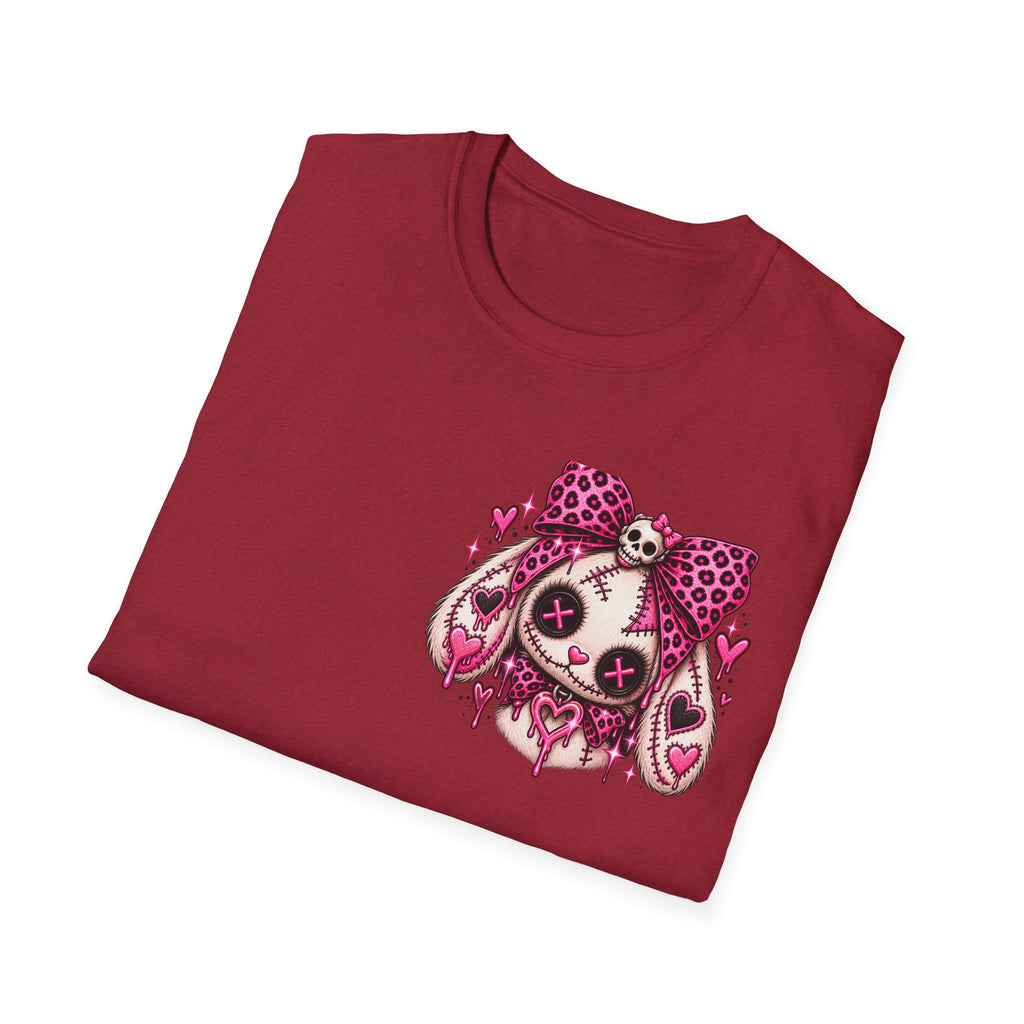 Cute But Creepy Stitched Bunny Tee